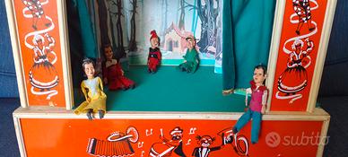 Teatrino marionette vintage anni '60-70