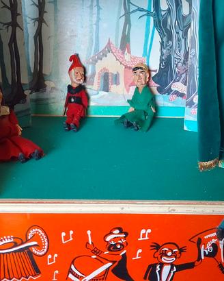 Teatrino marionette vintage anni '60-70