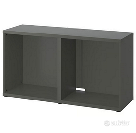 BESTA mobile TV grigio scuro 120x40x64