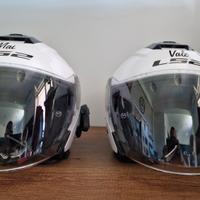 Coppia caschi ls2 jet e interfoni midland btx1 pro