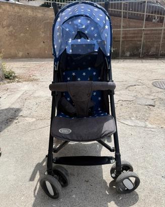 Passeggino leggero pieghevole con borsa Nemo blu