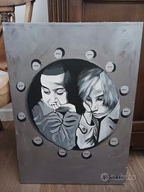 Olio su tela tecnica mista