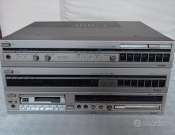 sistema Aiwa hi-fi stereo cassette radio 
