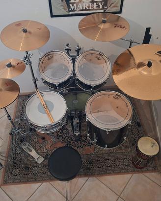 batteria acustica yamaha completa