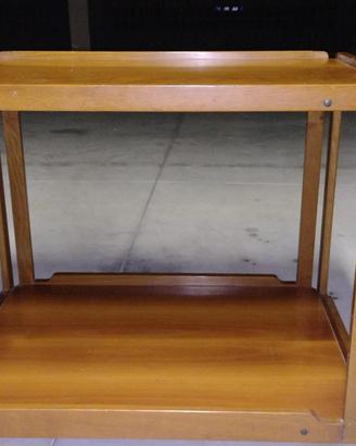 Carrello portavivande legno massello con ruote