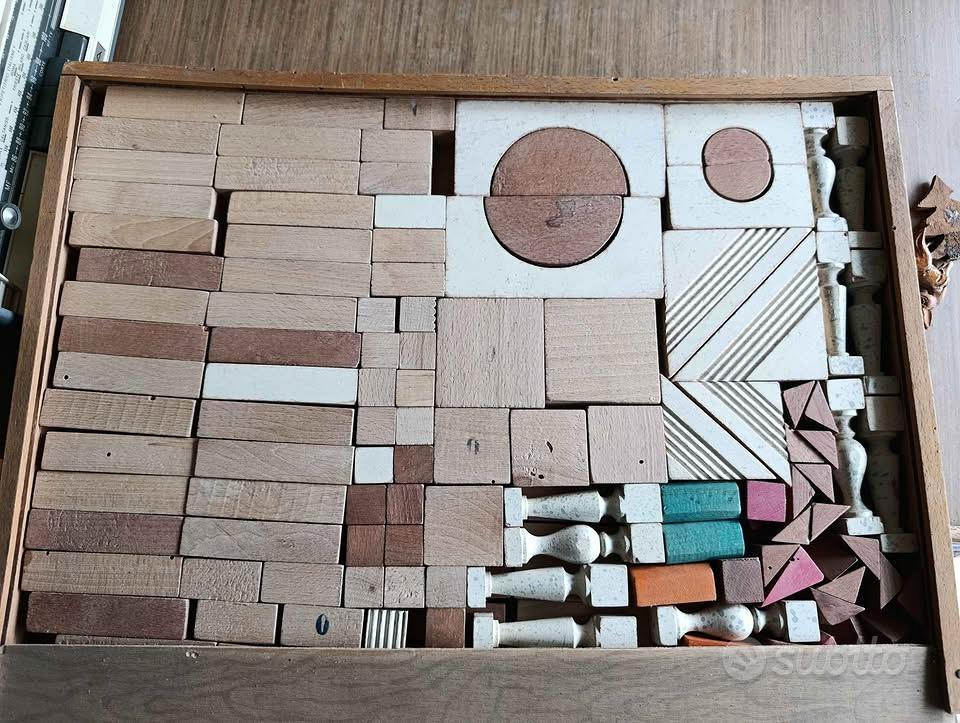 KABENFIS Blocchi da costruzione in legno Gioco a torre colorato con custodia per bambini, ragazzi e ragazze - Giochi e Prodotti per l'Età Evolutiva