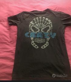 T-shirt nera ragazzo con stampa