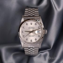 Rolex Datejust 36 grigio brillanti 16234 Full Set