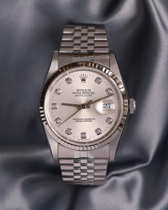 Rolex Datejust 36 grigio brillanti 16234 Full Set
