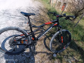 ROCKRIDER Mtb ST 530 S nero-rosso 27,5  size L