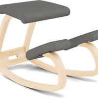 Varier Variable legno naturale tessuto grigio