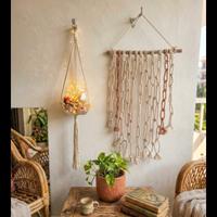 Portapiante da parete macrame  Arazzo macrame Boho