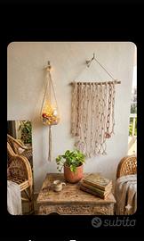 Portapiante da parete macrame  Arazzo macrame Boho