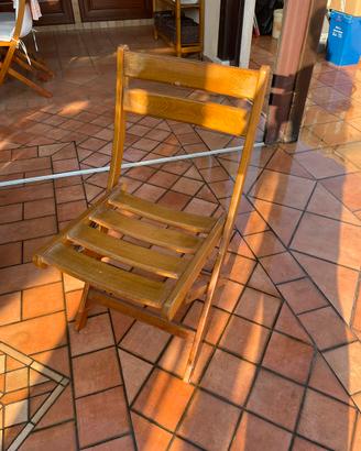 10 sedie in legno massello