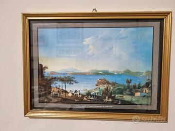Quadretto con stampa di Napoli 