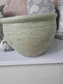 Vaso grande tondo shabby