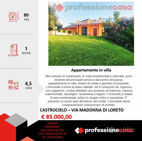 Appartamento in villa con cortile