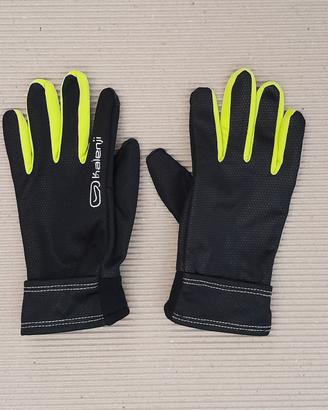 GUANTI SPORT NERI-GIALLI LEGGERI KALENJI
