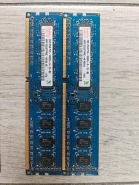 4GB - 2x Hynix DDR3 RAM 2GB PC3-10600U