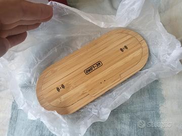 Caricatore wireless doppio + sveglia LED con ricar