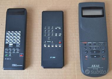 Telecomandi per TV e per videoregistratore AKAI