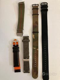 cinturini 22 mm nato, pelle e marine nationale