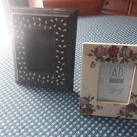 due portafoto in legno