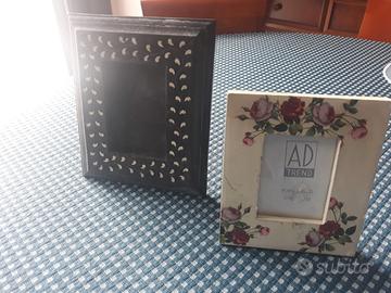 due portafoto in legno