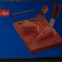 Set tagliere 3 pezzi coltellino 