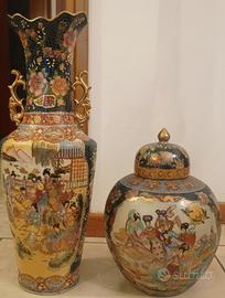 Coppia Vasi Stile Satsuma