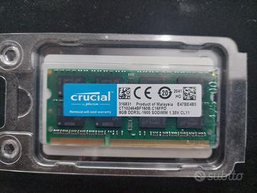 Crucial 1X DDR3L SoDimm 1600 8GB
