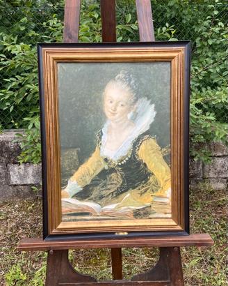 Pittura su tela oleografia di J H FRAGONARD