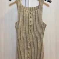 Top In Maglia Vintage Maglietta All'Uncinetto