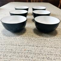 6 ciotole Mirage Guzzini nere da 12 cm