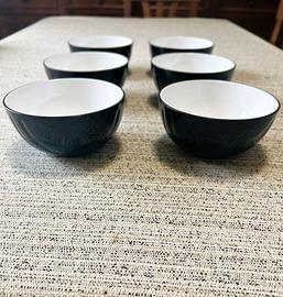 6 ciotole Mirage Guzzini nere da 12 cm