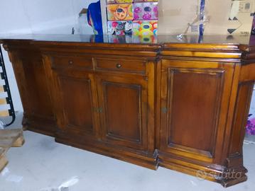 mobile da sale in legno rovere in arte povera 