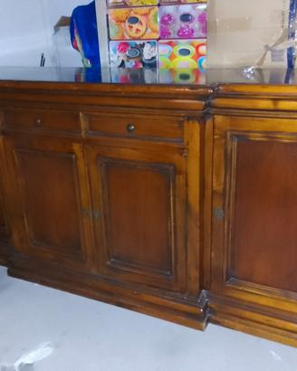mobile da sale in legno rovere in arte povera 