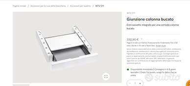 cassetto giunzione lavatrice Miele WTV511