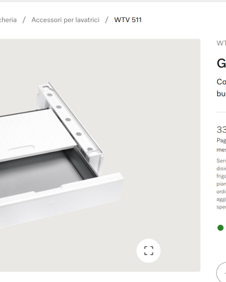 cassetto giunzione lavatrice Miele WTV511