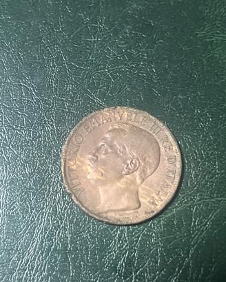 Moneta 10 Centesimi 1911 Cinquantenario rara