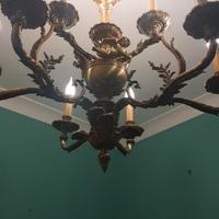 lampadario in bronzo