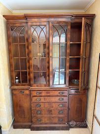 Vetrina Credenza classica stile Inglese in mogano