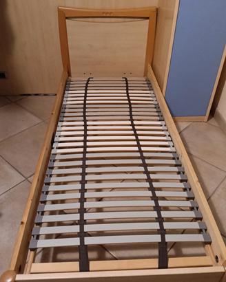 Letto singolo con rete Ortopedica 