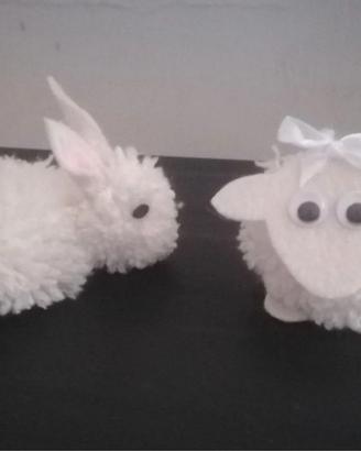 Coniglietto + Agnellino peluche