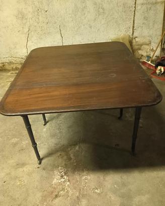 Antico tavolo inglese a bandelle , metà 800