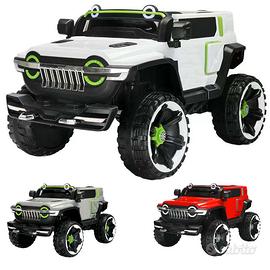 AUTO ELETTRICA MACCHINA PER BAMBINI JEEP 2 POSTI