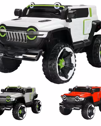 AUTO ELETTRICA MACCHINA PER BAMBINI JEEP 2 POSTI