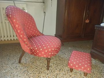 Poltroncina e poggiapiedi