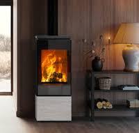 STUFA A LEGNA NOBIS  FLAT 500 colore Travertino