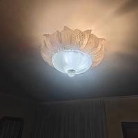 Lampadario a foglie vetro di murano